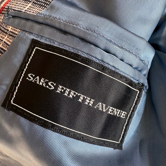 Vintage SAKS Fifth Avenue Plaid Blazer - Picture 6 of 14